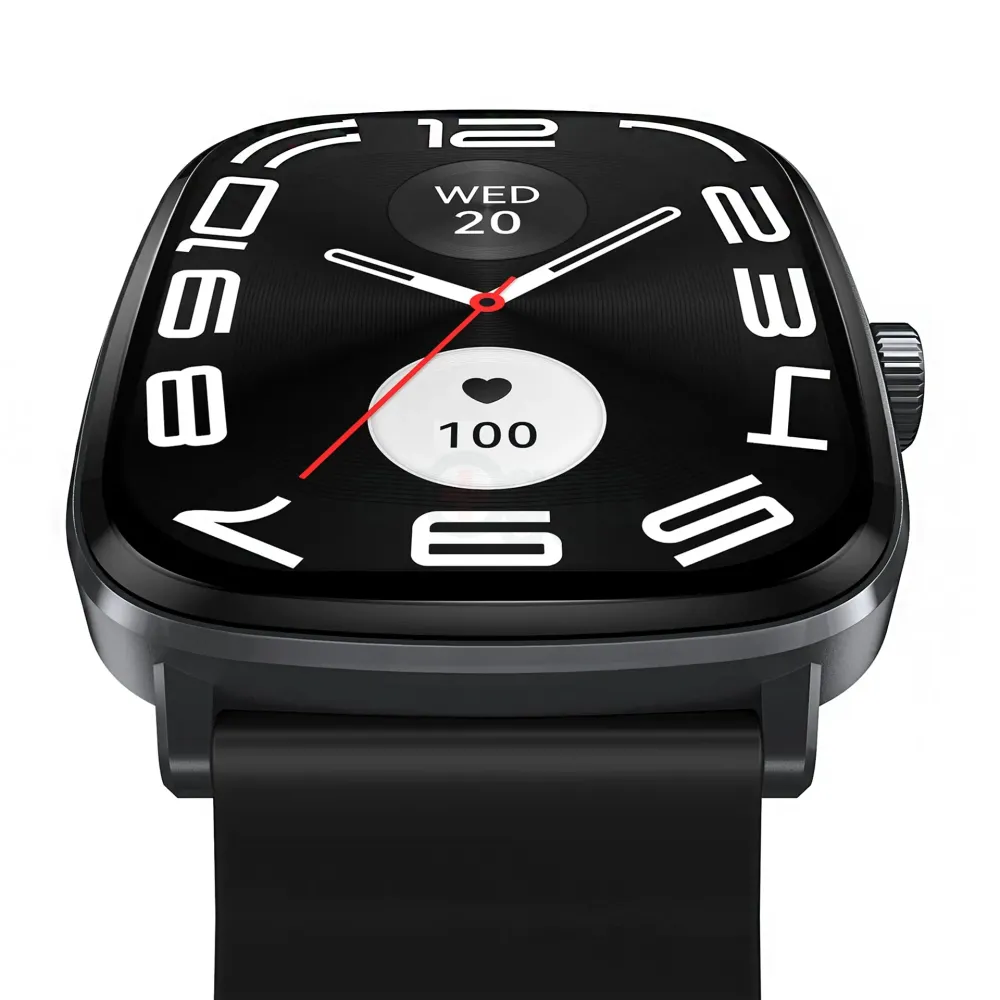 Haylou RS5 Smartwatch 2.01” AMOLED HD Display Bluetooth Calling Sleek Black Design  