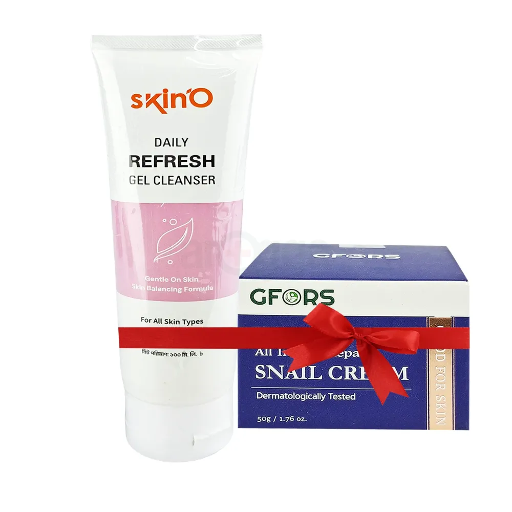Buy 1 Gfors Intense Care All in One Repair Snail Cream 50ml & Get 1 SkinO Daily Refresh Gel Cleanser 100ml  