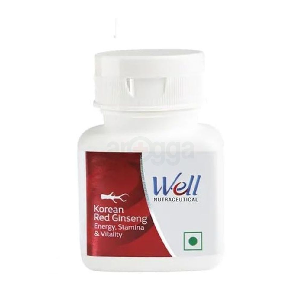 Well Nutraceutical Korean Red Ginseng- 60 Tablets  