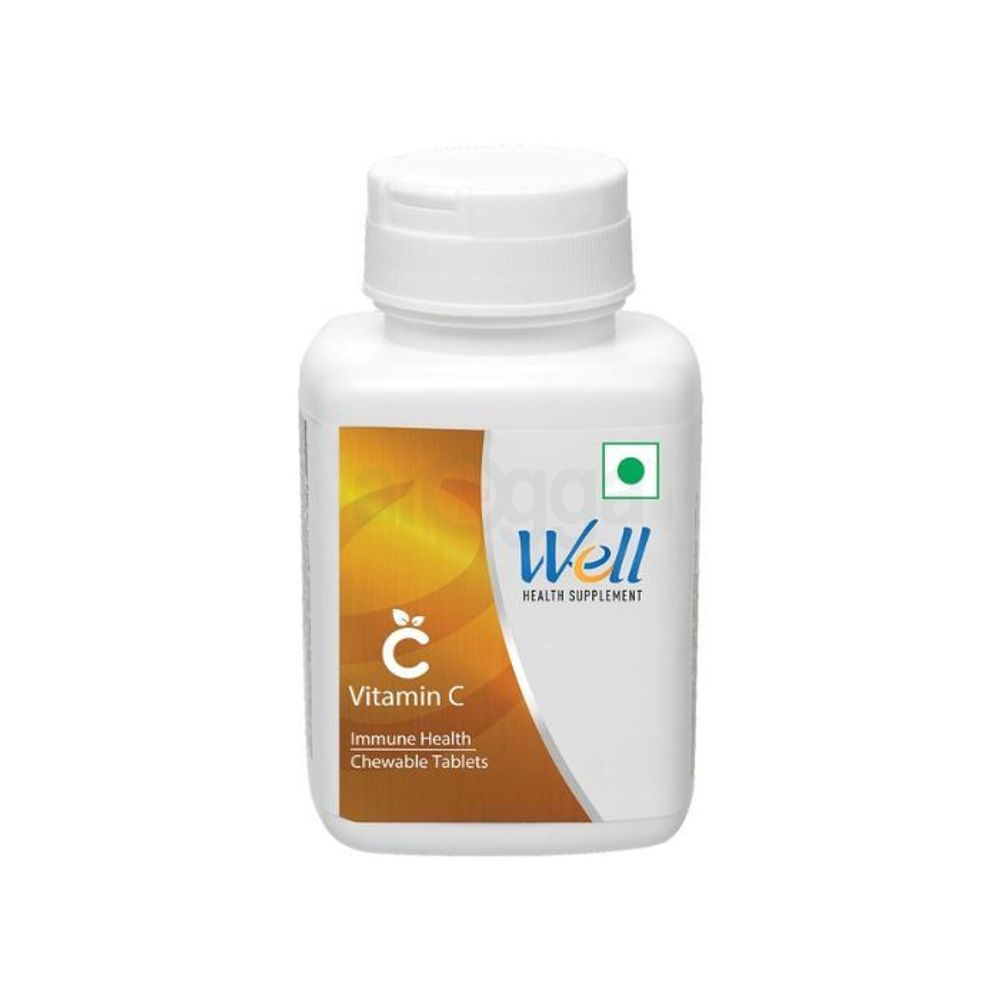Well Immune Health Supplement Vitamin C - 60 Chewable Tablets  