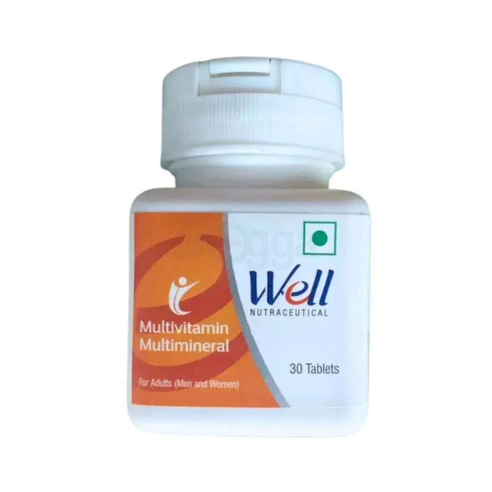 Well Nutraceutical Multivitamin Multimineral 30 Tablets  
