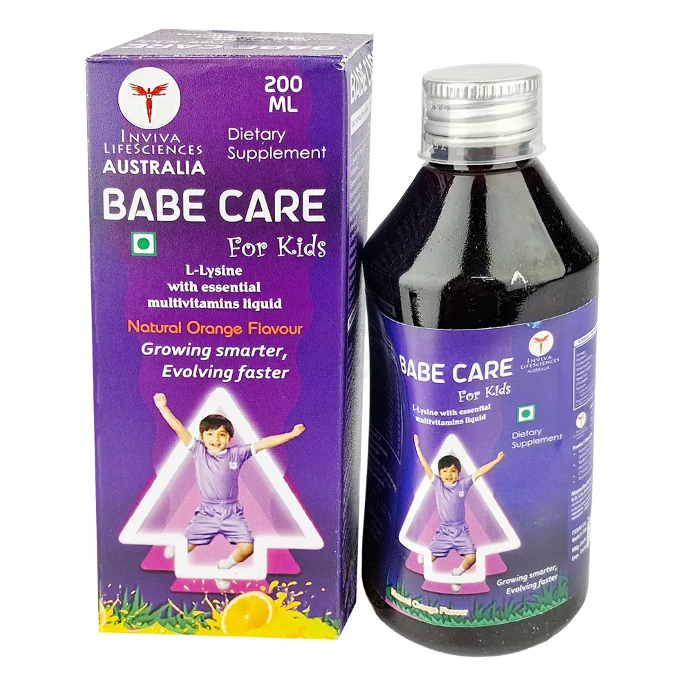 Baby Care L-Lysine and Multivitamin Syrup, 200 ml  