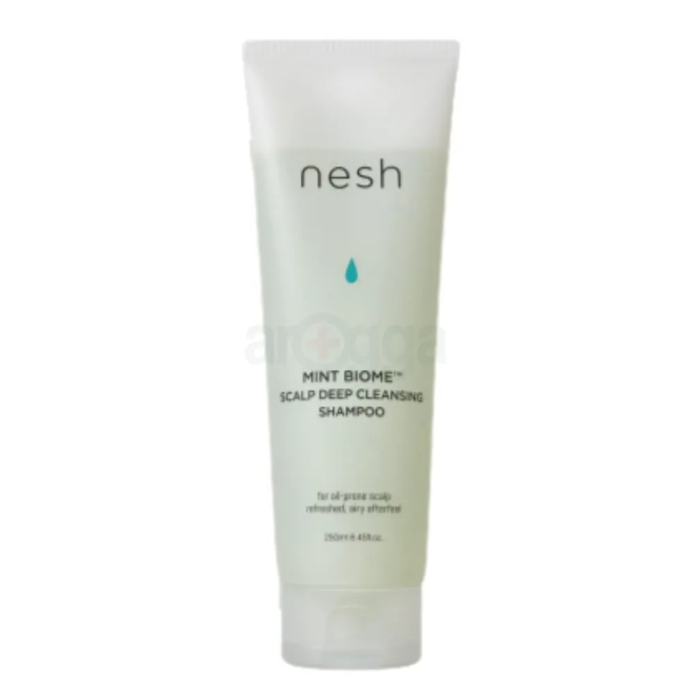 Nesh Mint Biome Scalp Deep Cleansing Shampoo for Oil - Prone Scalp 250ml  