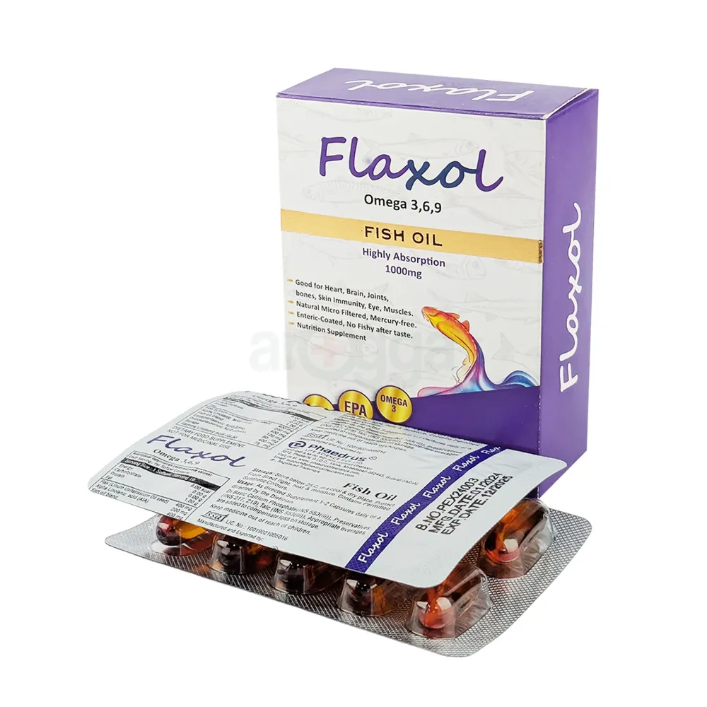 Flaxol Omega 3,6,9 Fish Oil – 1000mg Softgel  