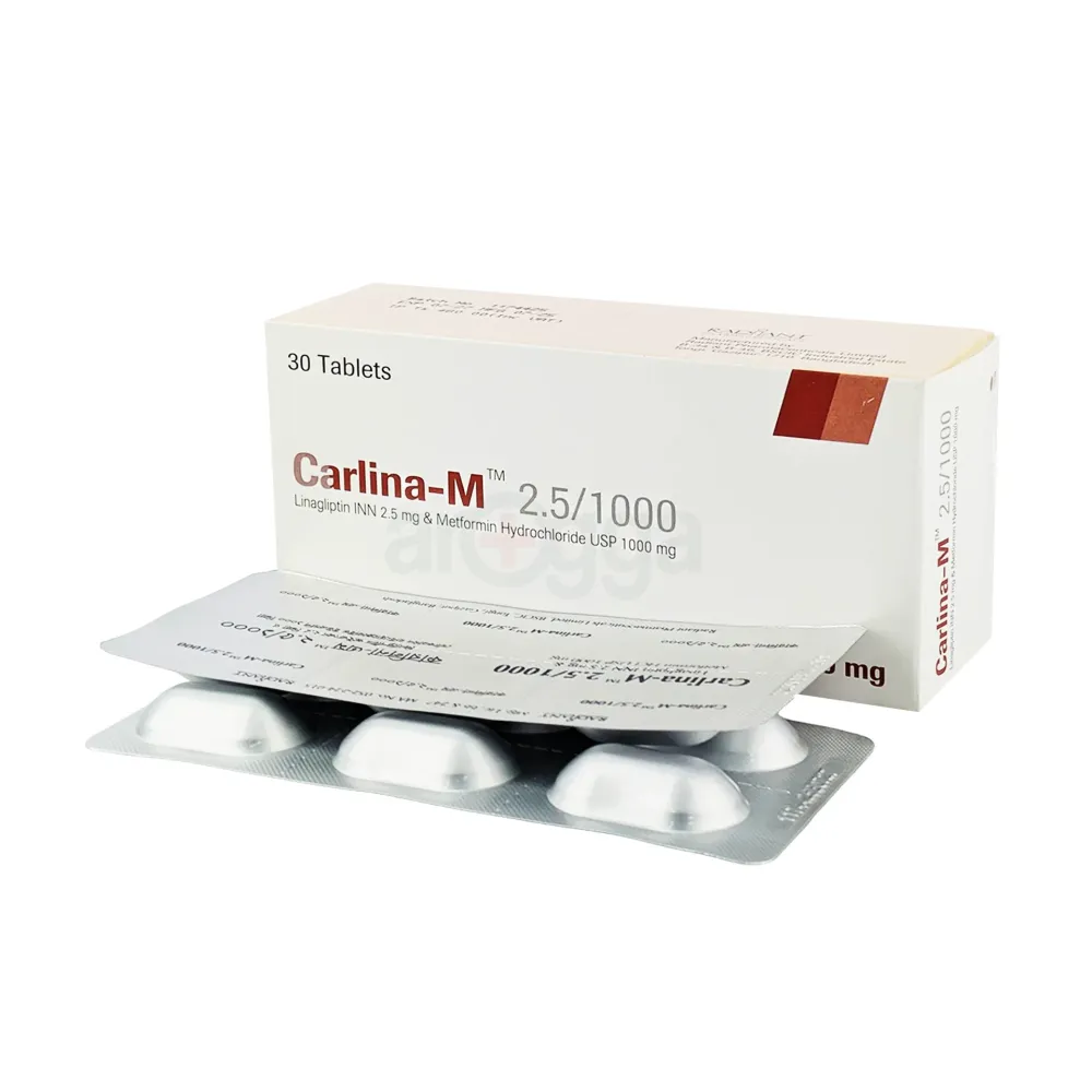 Carlina-M 2.5/1000 2.5mg+1000mg tablet