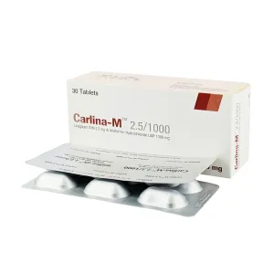 Carlina-M 2.5/1000 2.5mg+1000mg tablet