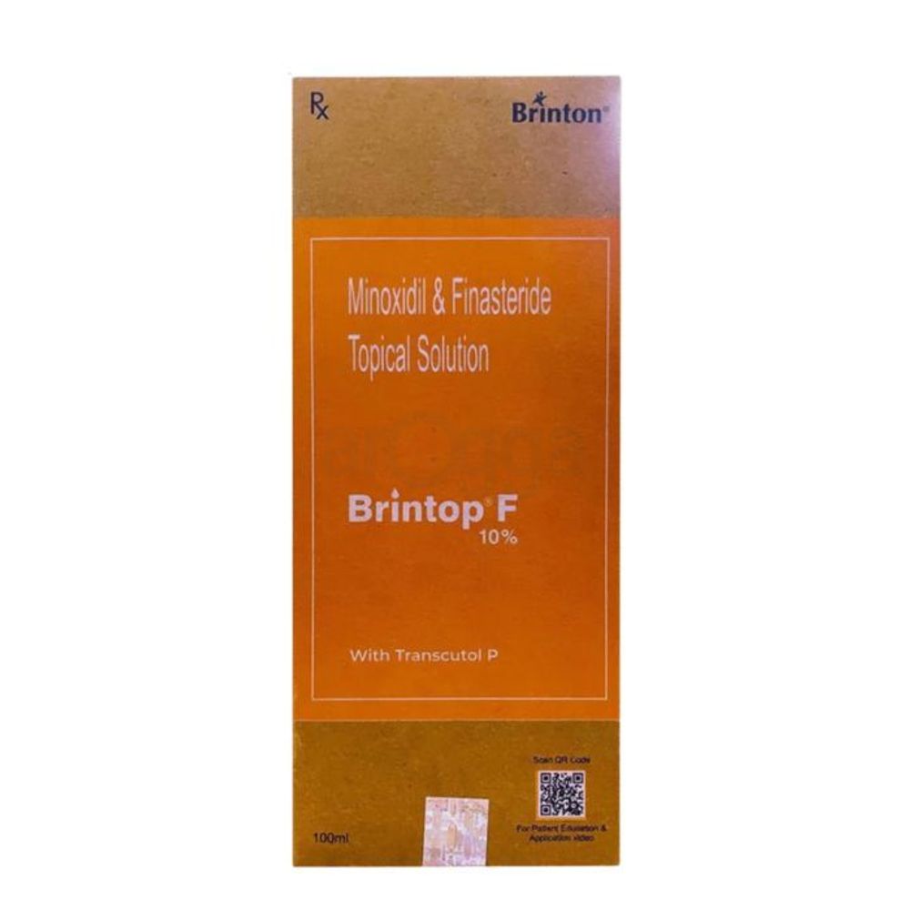Brintop F 10% Minoxidil & Finasteride Topical Solution with Transcutol P 100ml  