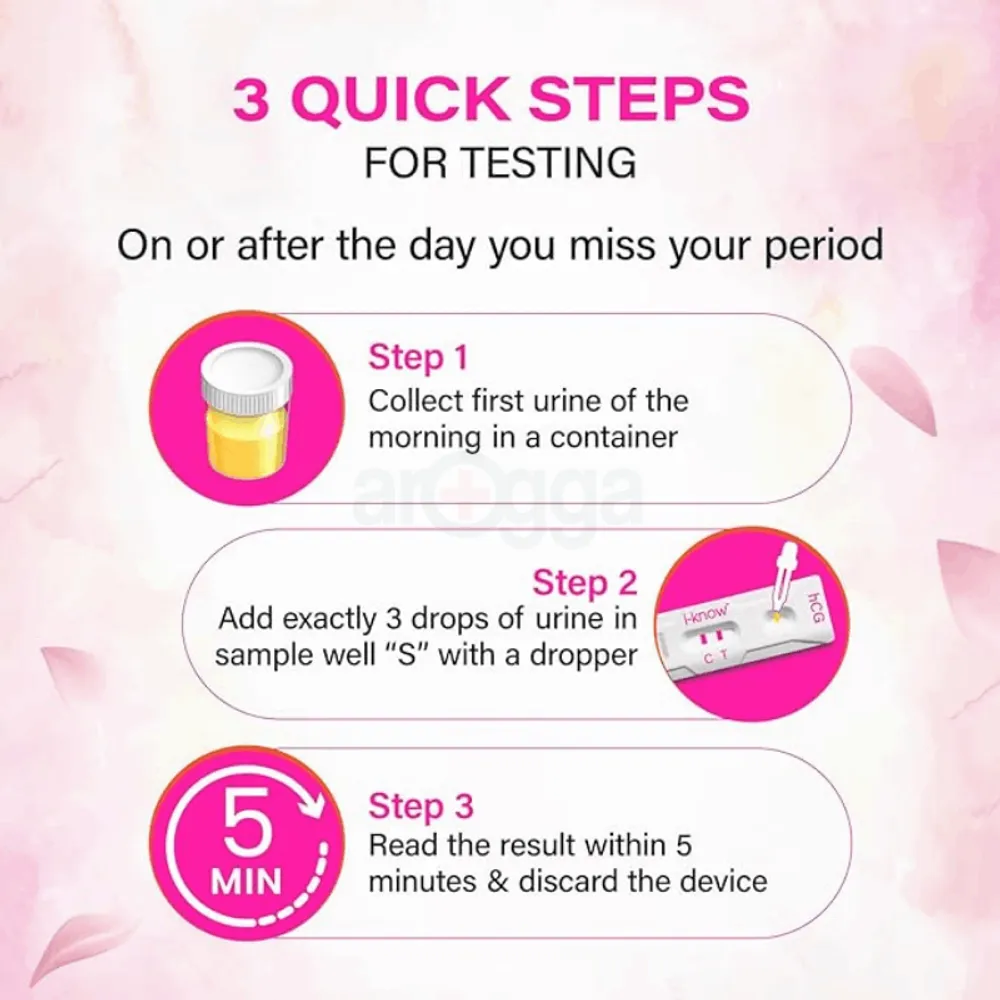 i Know Pregnancy Test Kit 1pc I Urine Pregnancy Kit at Home  