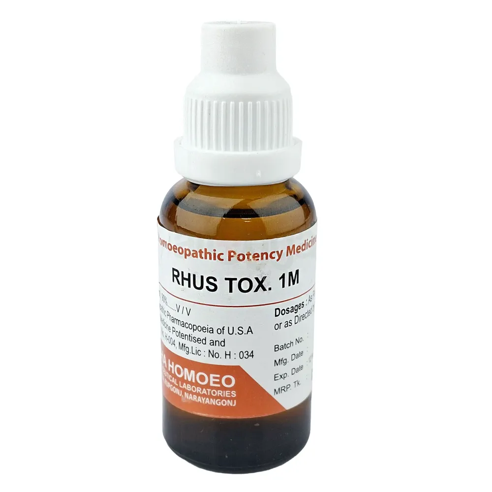 Rhus Tox 1M 30ml(Zoha Homeo)  