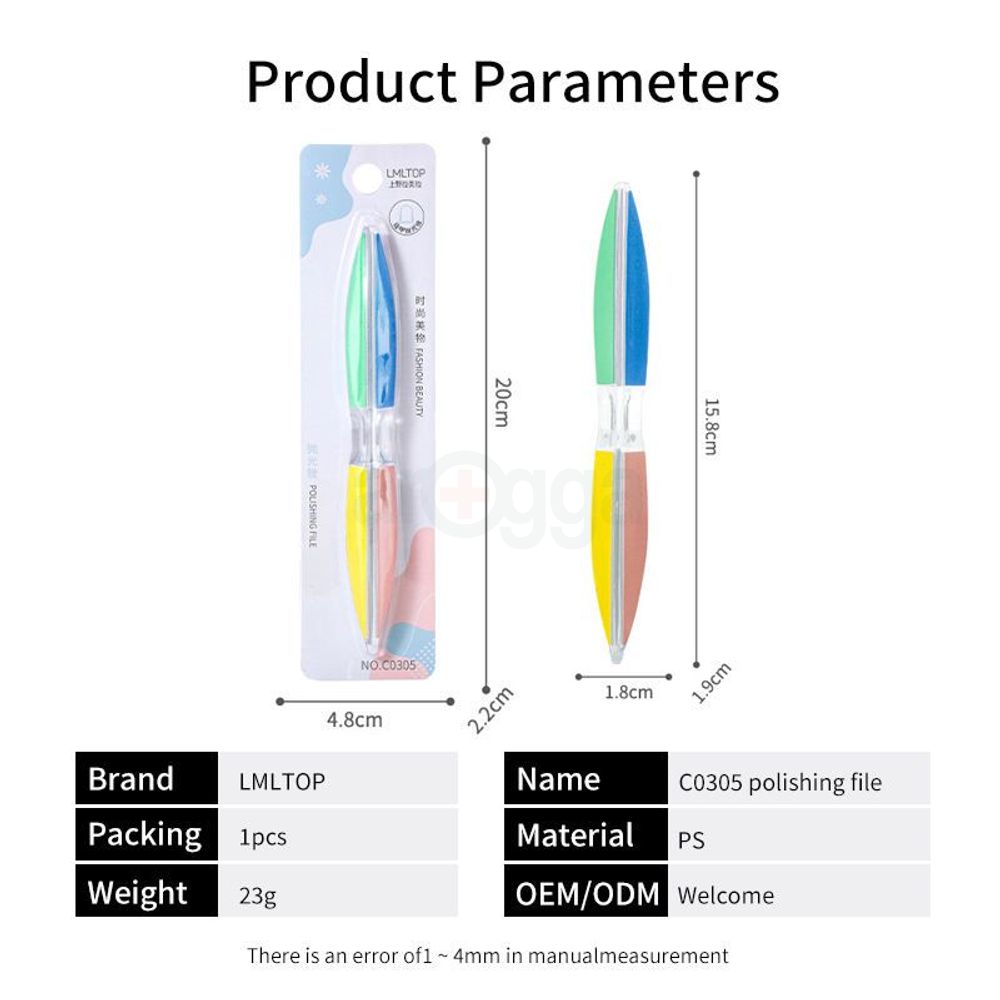 LMLTOP Nail Art Polishing Buffer & Files  
