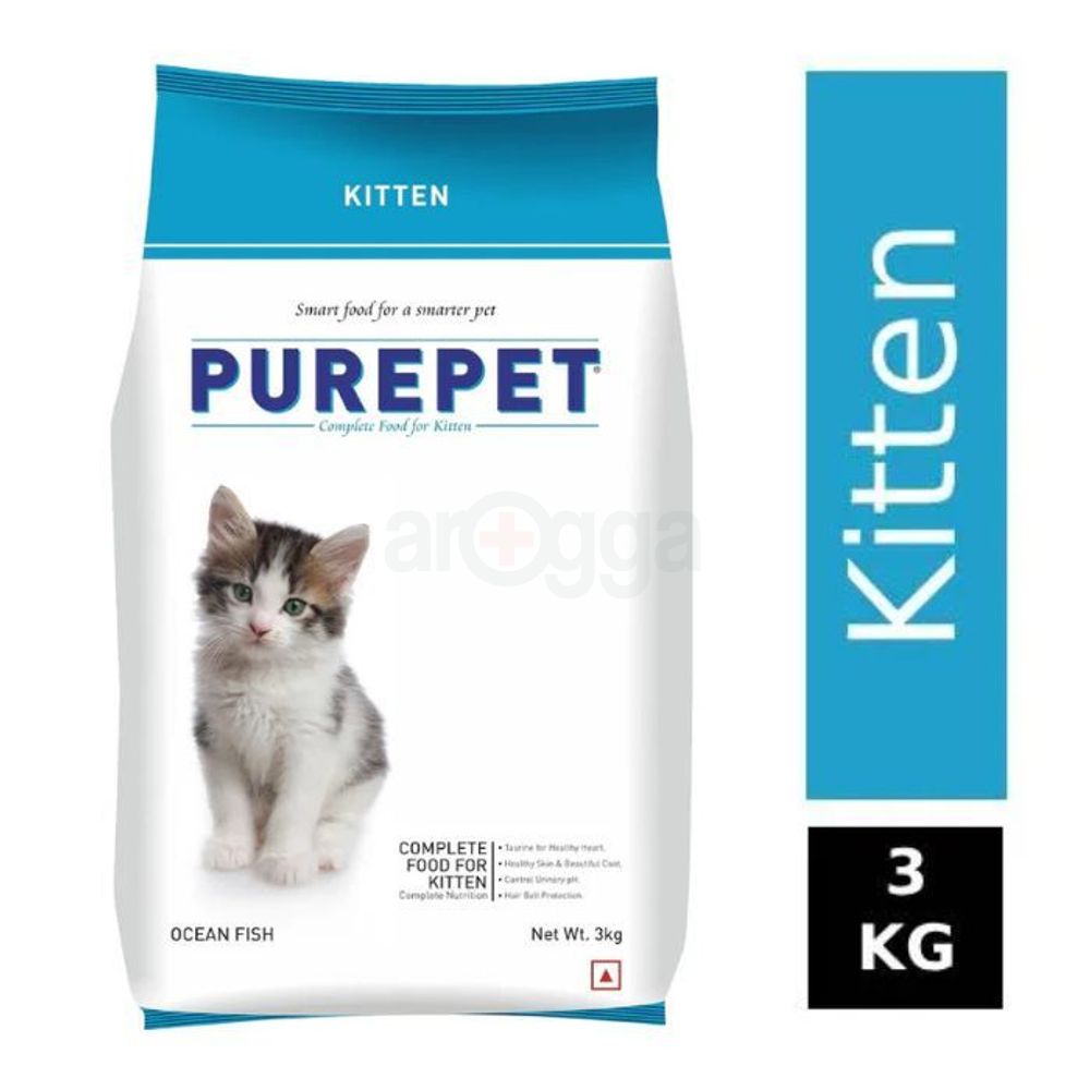 Purepet Dry Food For Kittens Ocean Fish 3Kg  
