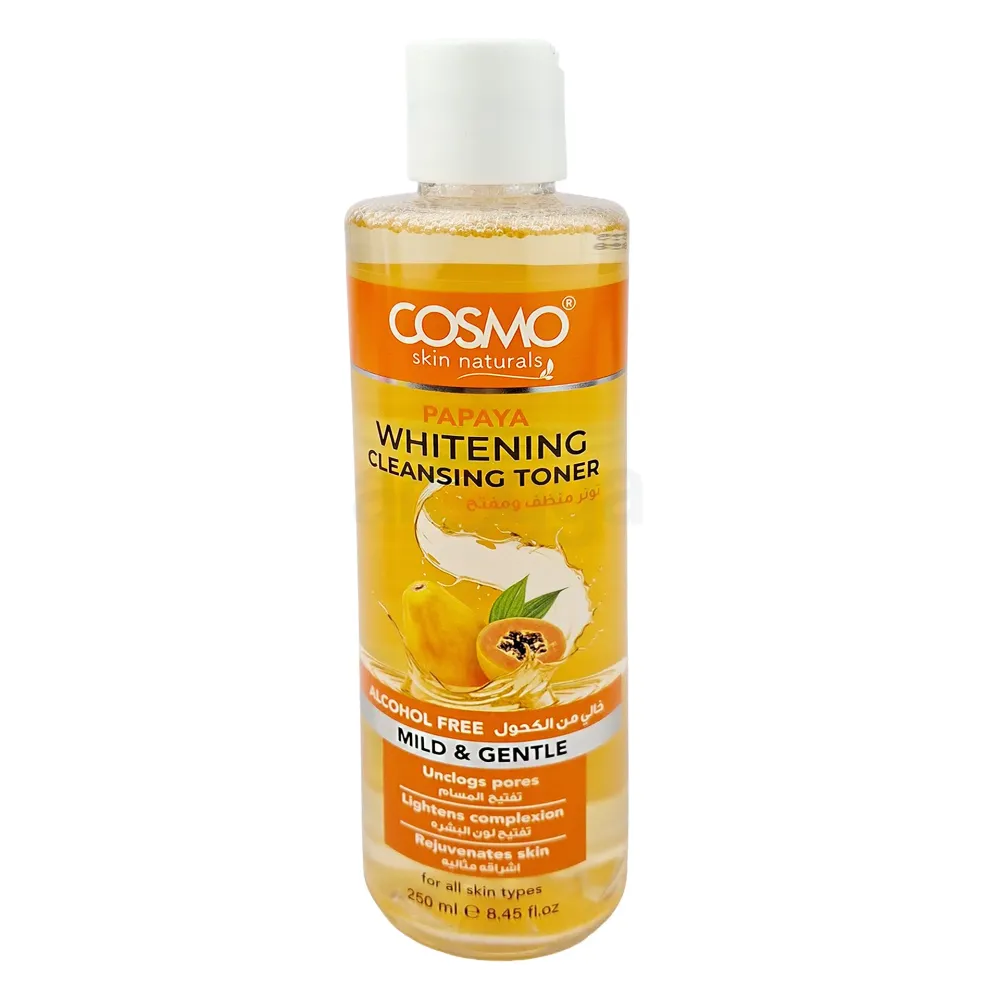 Cosmo Skin Naturals Papaya Whitening Facial Cleansing Toner 250ml – (Made in Dubai)  