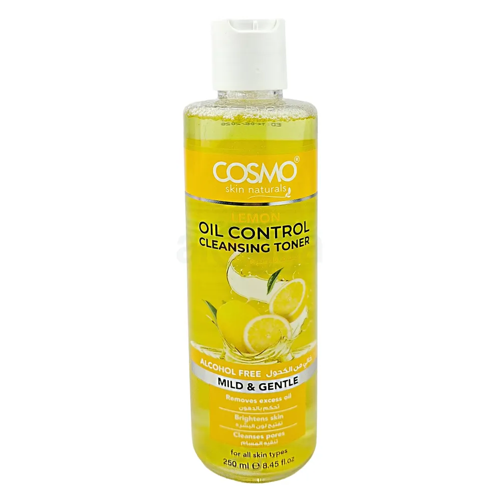 Cosmo Skin Naturals Lemon oil control Facial  Cleansing Toner 250ml (Made in Dubai)  