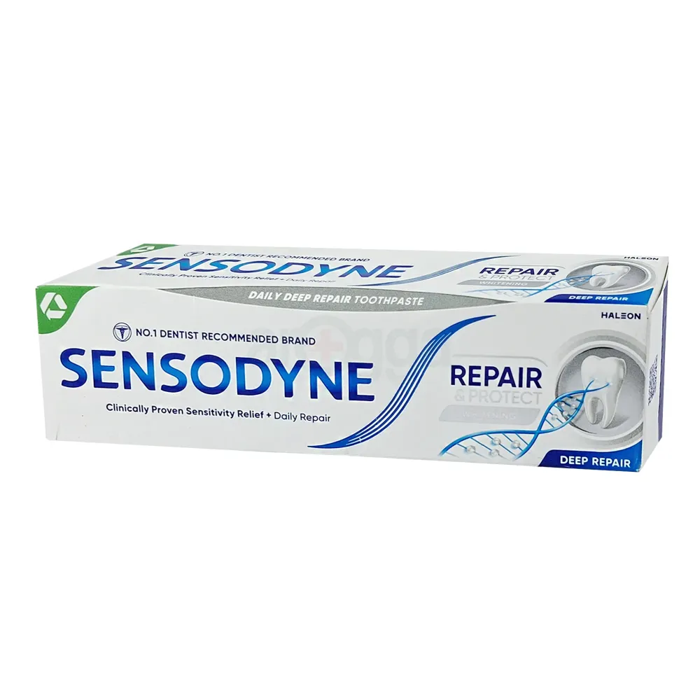 Sensodyne Repair & Protect Deep Repair Whitening Toothpaste  75ml -Clinically Proven Sensitive Relief & Daily Repair  