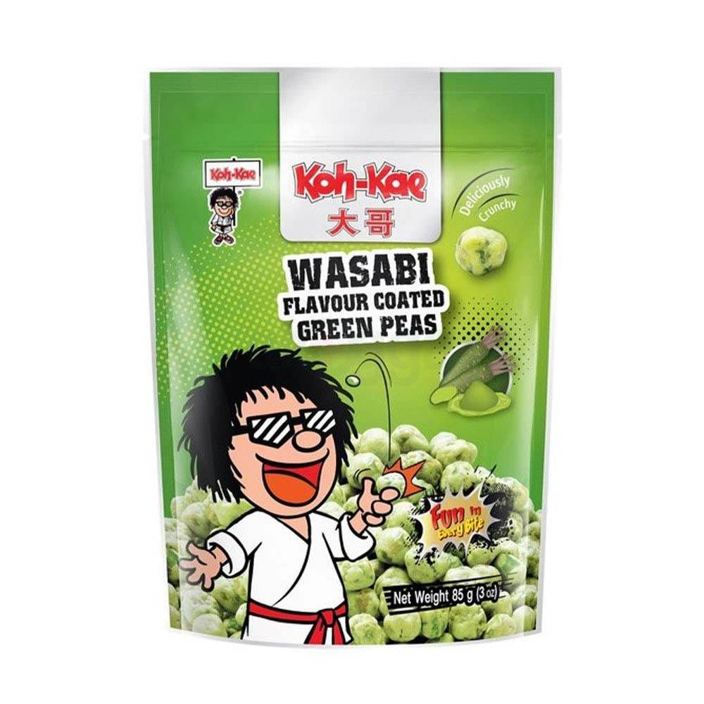 Koh-Kae  Wasabi Flavor Coated Green Peas 85g  