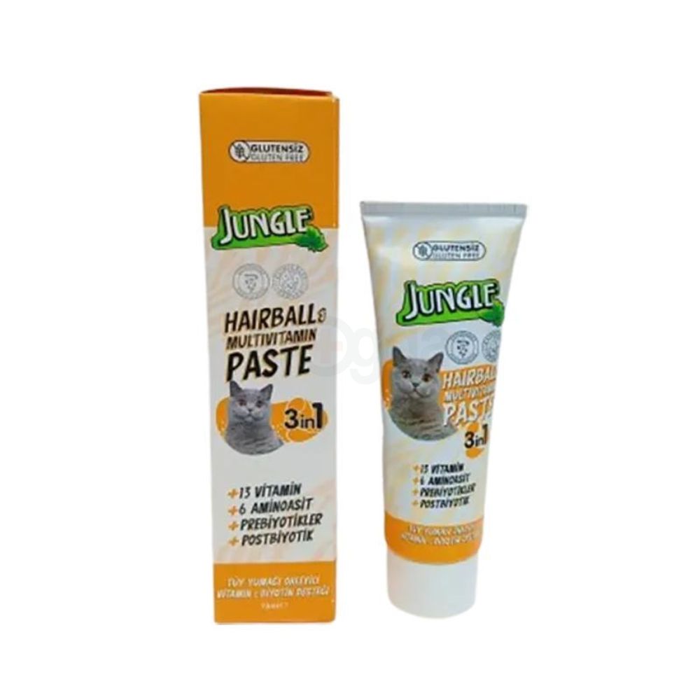 Jungle 3 in1 Hairball & Multivitamin Paste for Cats 75ml  