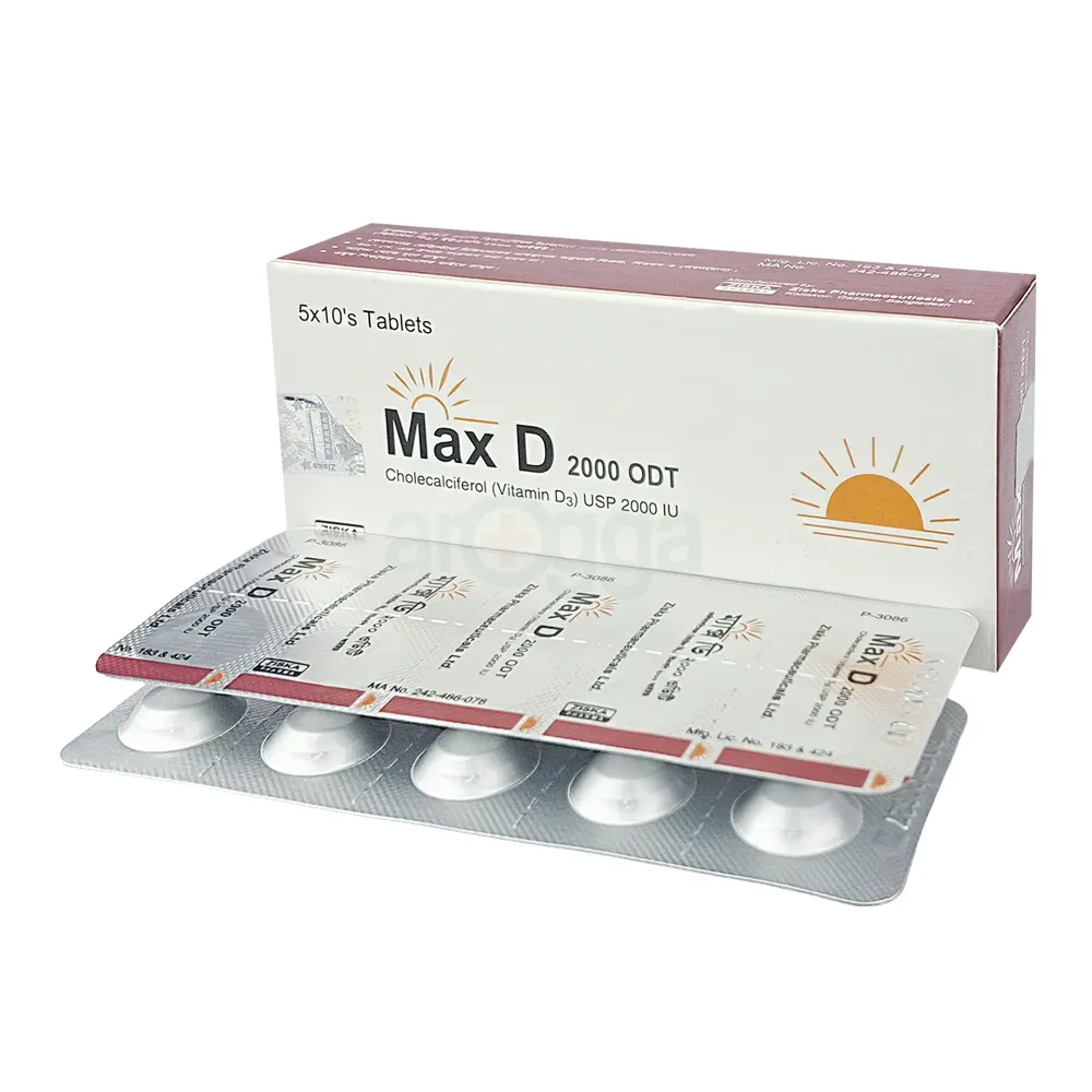 Max D 2000 ODT 2000IU tablet