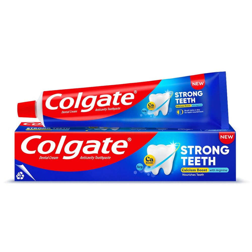 Colgate Dental Cream Anticavity Toothpaste Strong Teeth Calcium Boost ...