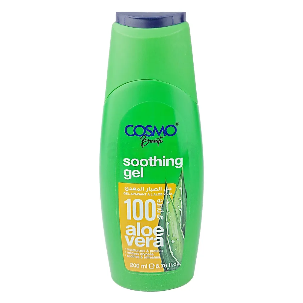Cosmo Beaute Soothing 100% Pure Aloe Vera Gel 200ml (Made in Dubai)  