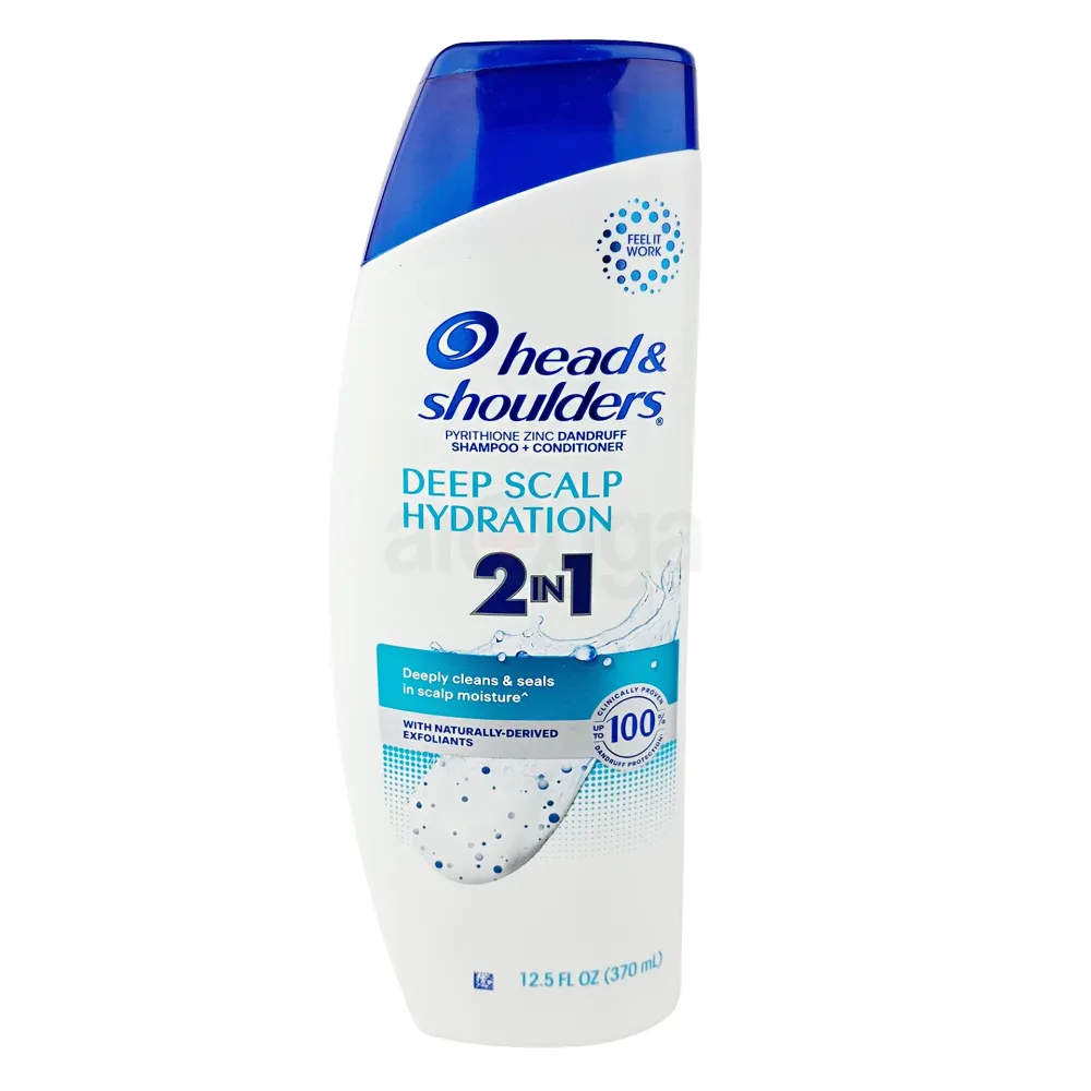Head & Shoulders Deep Scalp Hydration 2-in-1 Anti-Dandruff Shampoo & Conditioner – 370ml(Made in USA)  