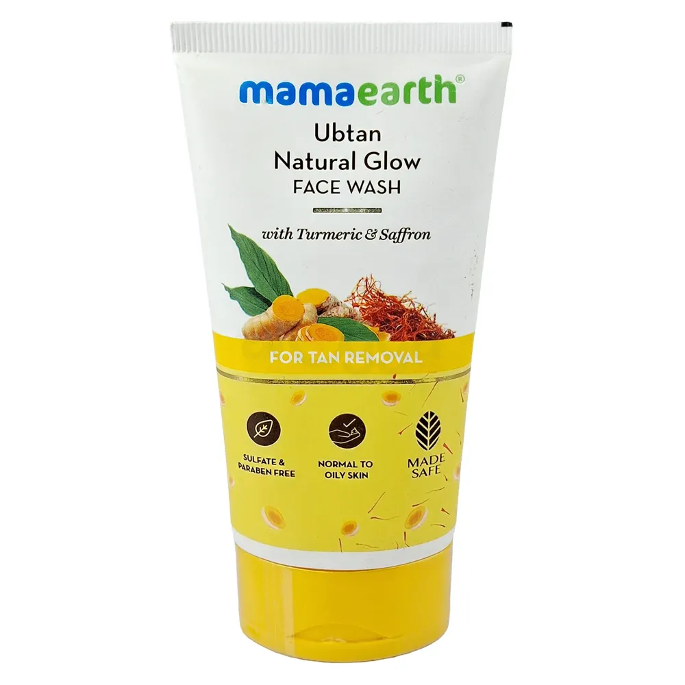 Mamaearth Ubtan Facewash with Turmeric and Saffron for Tan Removal 150ml  