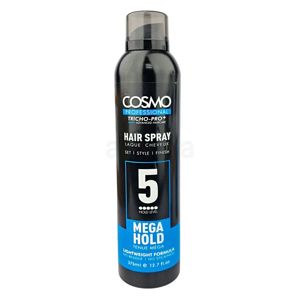 COSMO Professional Tricho-Pro+ Advanced Haircare Hair Spray – Mega Hold (Level 5) – 375 ml  