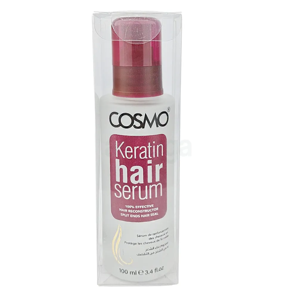COSMO Keratin Hair Serum Frizz Control, Shine & Smoothness  (100 ml)  