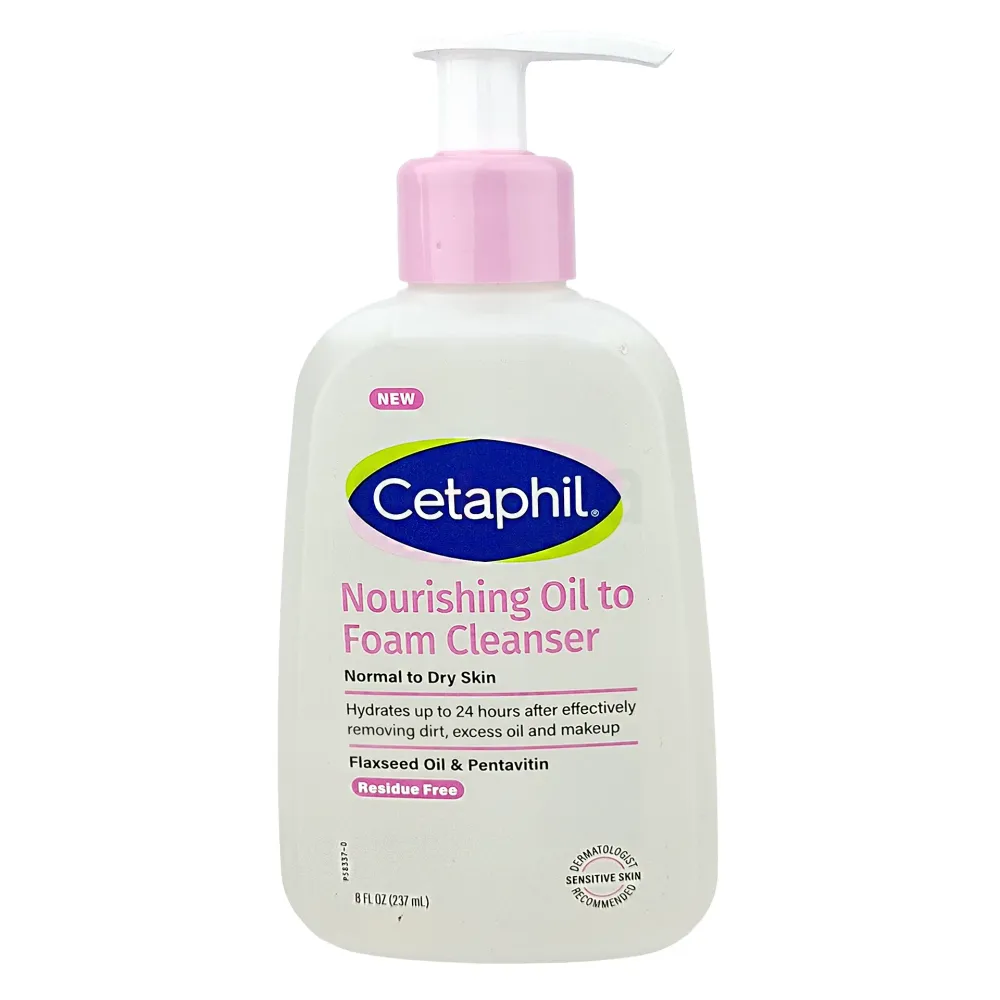 Cetaphil Nourishing Oil to Foam Facial Cleanser for Normal to Dry Skin 237ml  
