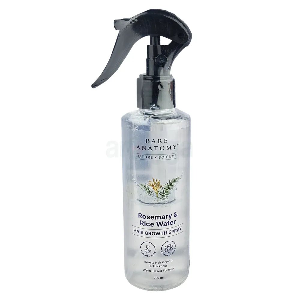 Bare Anatomy Rosemary Rice Water Spray for Hair Growth 200ml  