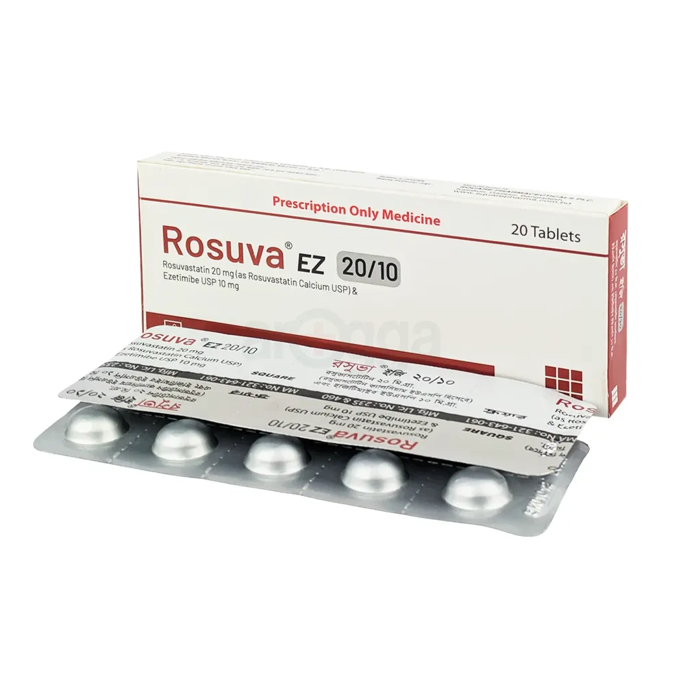Rosuva EZ 20/10 price in Bangladesh | Arogga Online Pharmacy