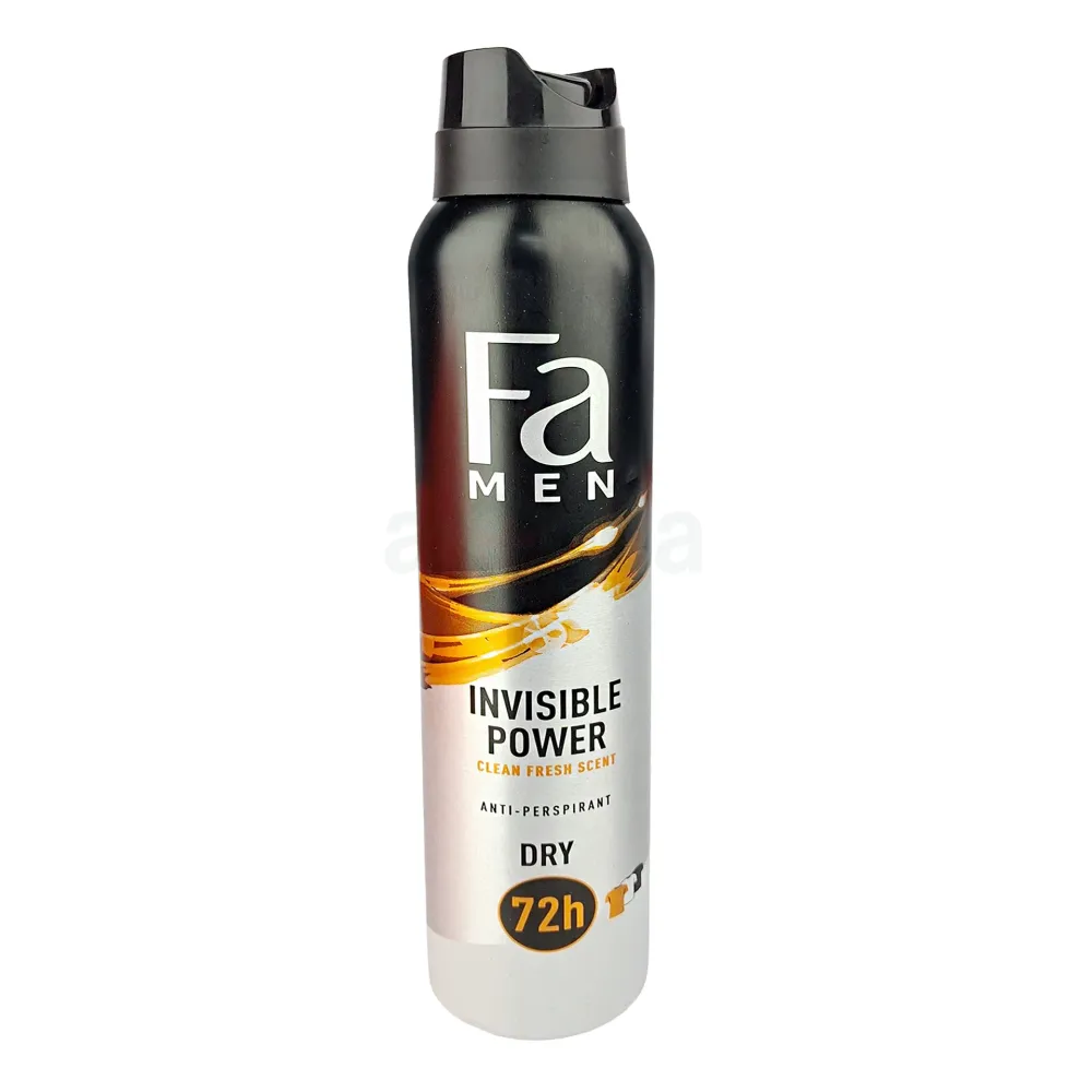 Fa Men Invisible Power Deodorant Spray – Clean & Fresh Scent – 200ml  