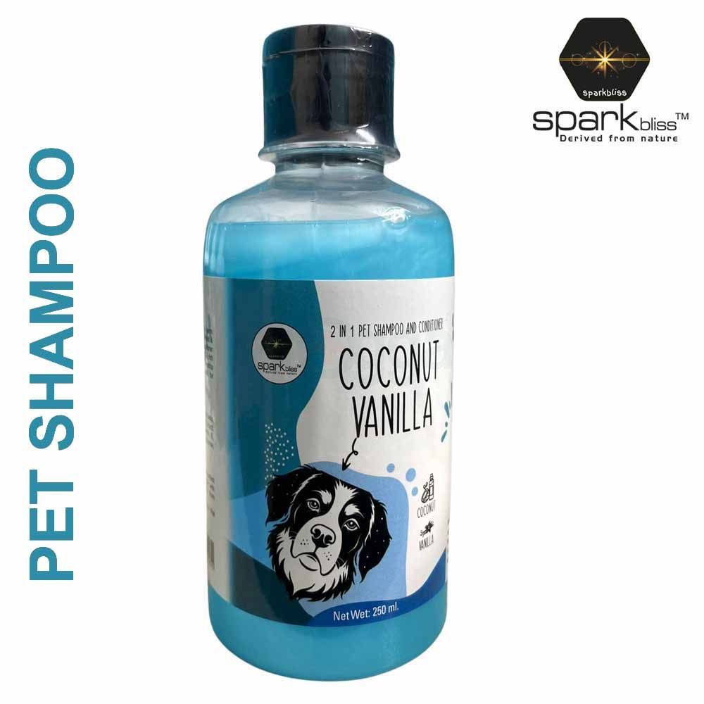 Sparkbliss Coconut Vanilla 2 in 1 Pet Shampoo and Conditioner 250ml  