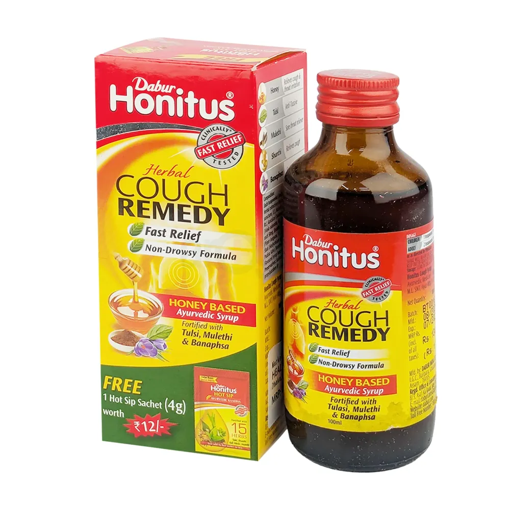 Dabur Honitus Herbal Cough Remedy Syrup – 100 ml  
