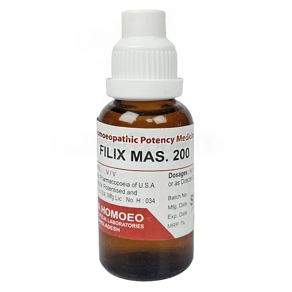 Filix Mas. 200 30ml(Zoha Homeo) price in Bangladesh | Arogga
