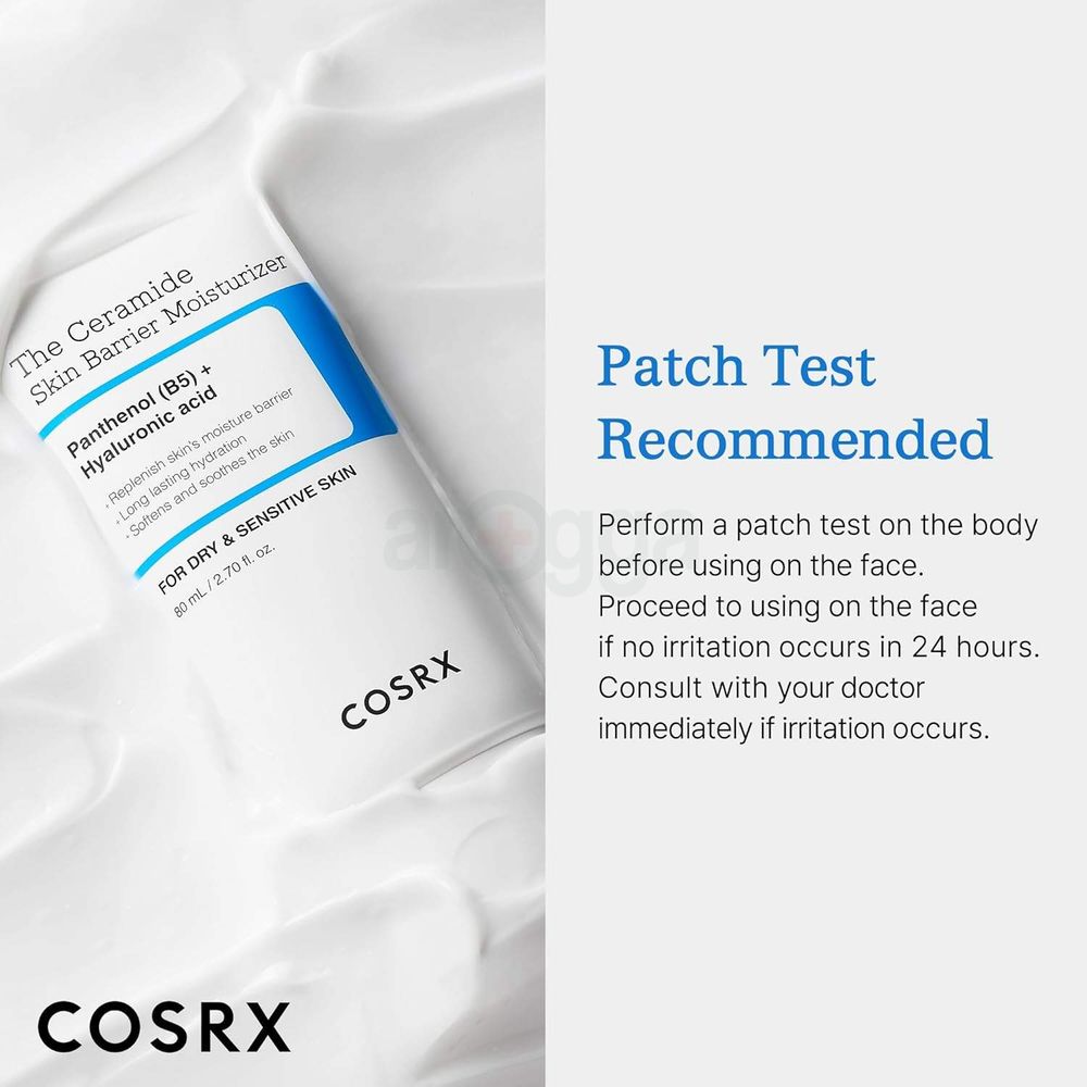 COSRX The Ceramide Skin Barrier Moisturizer with Panthenol (B5) + Hyaluronic Acid for Dry & Sensitive Skin 80ml  