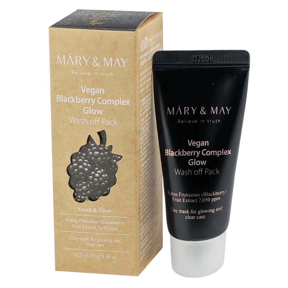 MARY & MAY Blackberry Complex Glow Wash off Pack 30g  