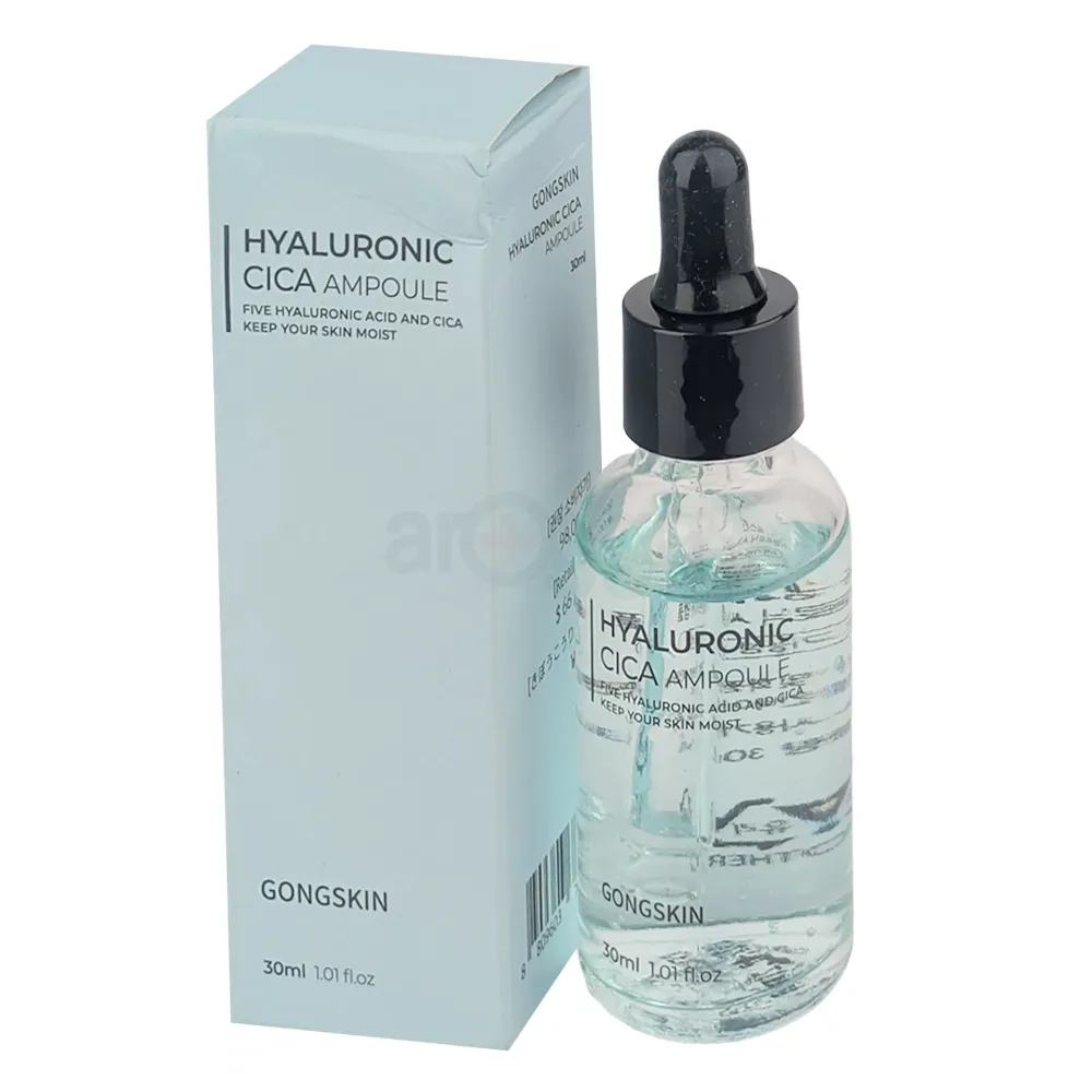 Gongskin Hyaluronic Cica Ampoule 30ml – Deep Hydration & Wrinkle Improvement  