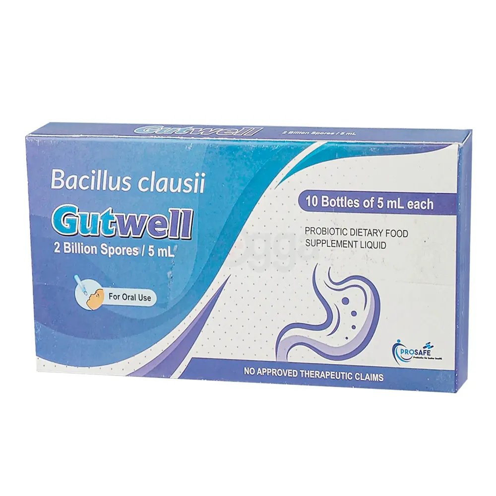 Gutwell Bacillus Clausii Probiotic 2 Billion (10 x 5ml Bottles)  