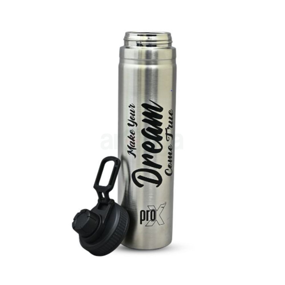 ProX Single Layer SS Non Thermal Water Bottle – Silver 750ml  
