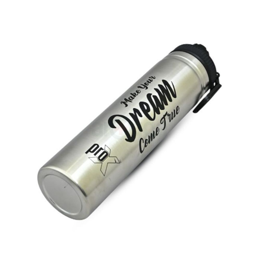 ProX Single Layer SS Non Thermal Water Bottle – Silver 750ml  