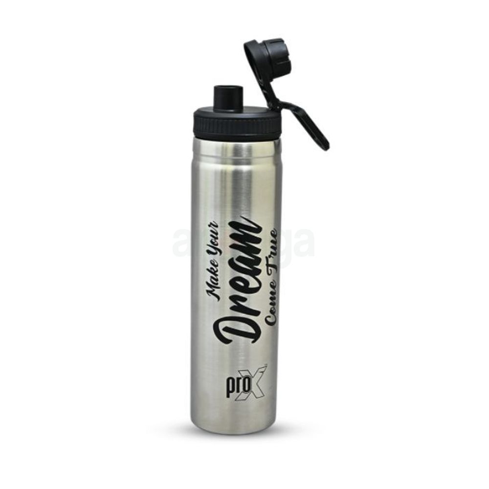 ProX Single Layer SS Non Thermal Water Bottle – Silver 750ml  