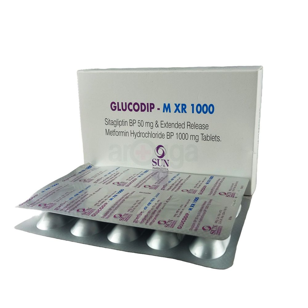 Glucodip M XR 1000mg+50mg Tablet