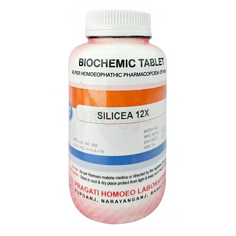 Silicea 12x Biochemic Tablet (450gm) (Pragati Homoeo)  