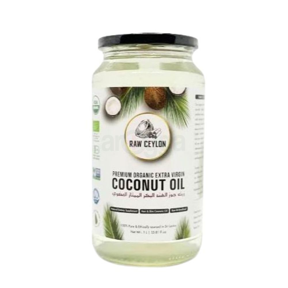 Raw Ceylon Organic Extra Virgin Coconut Oil 1000ml  