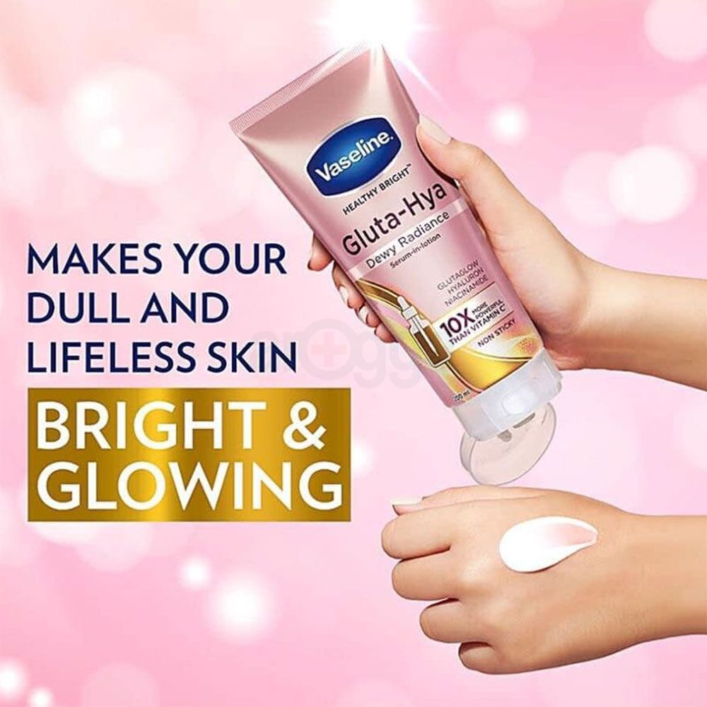 Vaseline Healthy Bright Gluta-Hya Serum Brust Lotion Dewy Radiance 300ml  