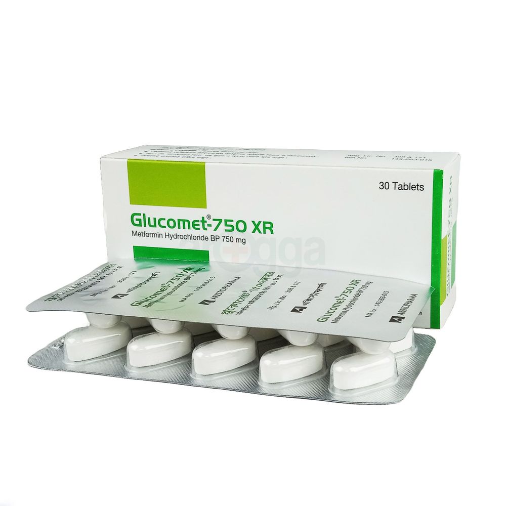 Glucomet XR 750mg Tablet