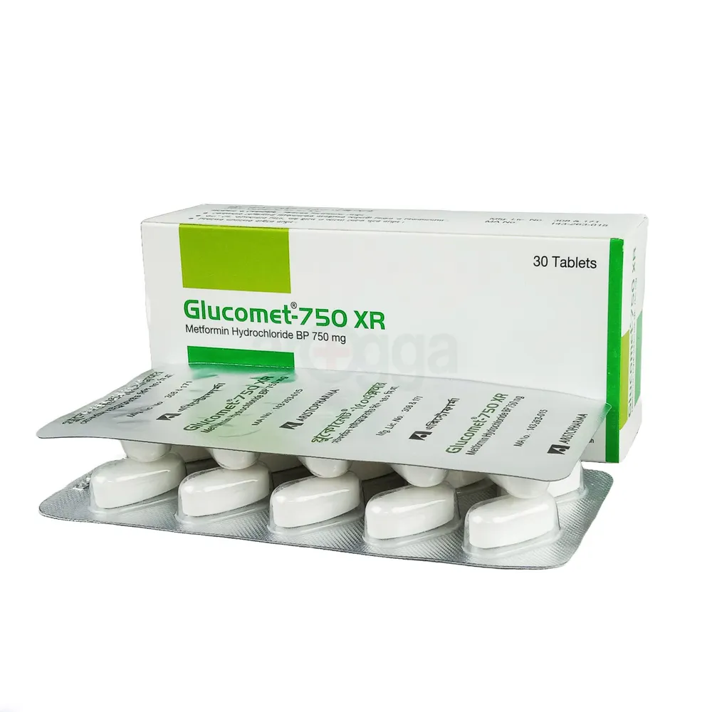 Glucomet XR 750mg Tablet