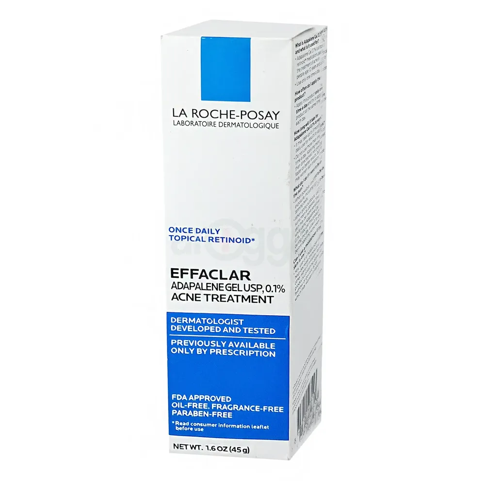 La Roche-Posay Effaclar Adapalene Gel 0.1% Acne Treatment (Topical ...