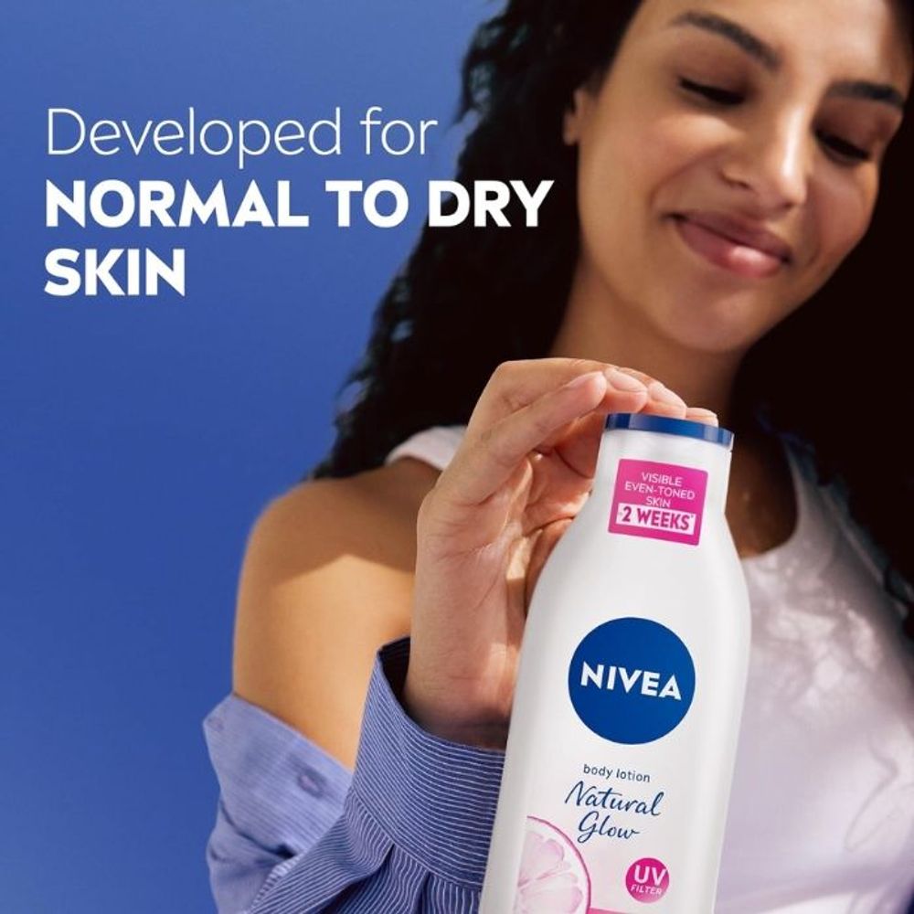 Nivea Body Lotion Natural Glow Even Tone Complex & Vitamin C for Normal to Dry Skin 250ml  
