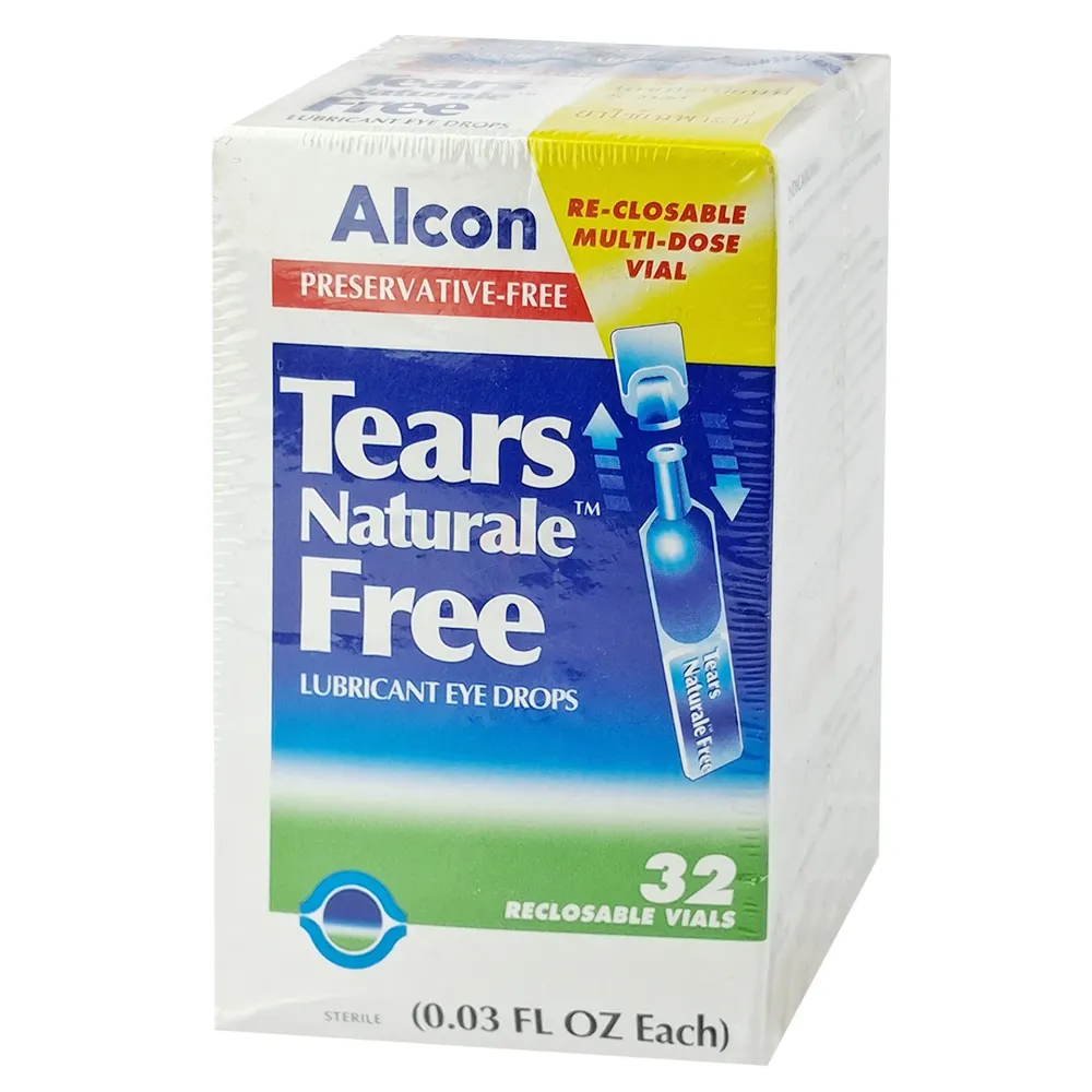 Alcon Tears Naturale Free Lubricant Eye Drops 32 Vials (0.3 ml Each)  